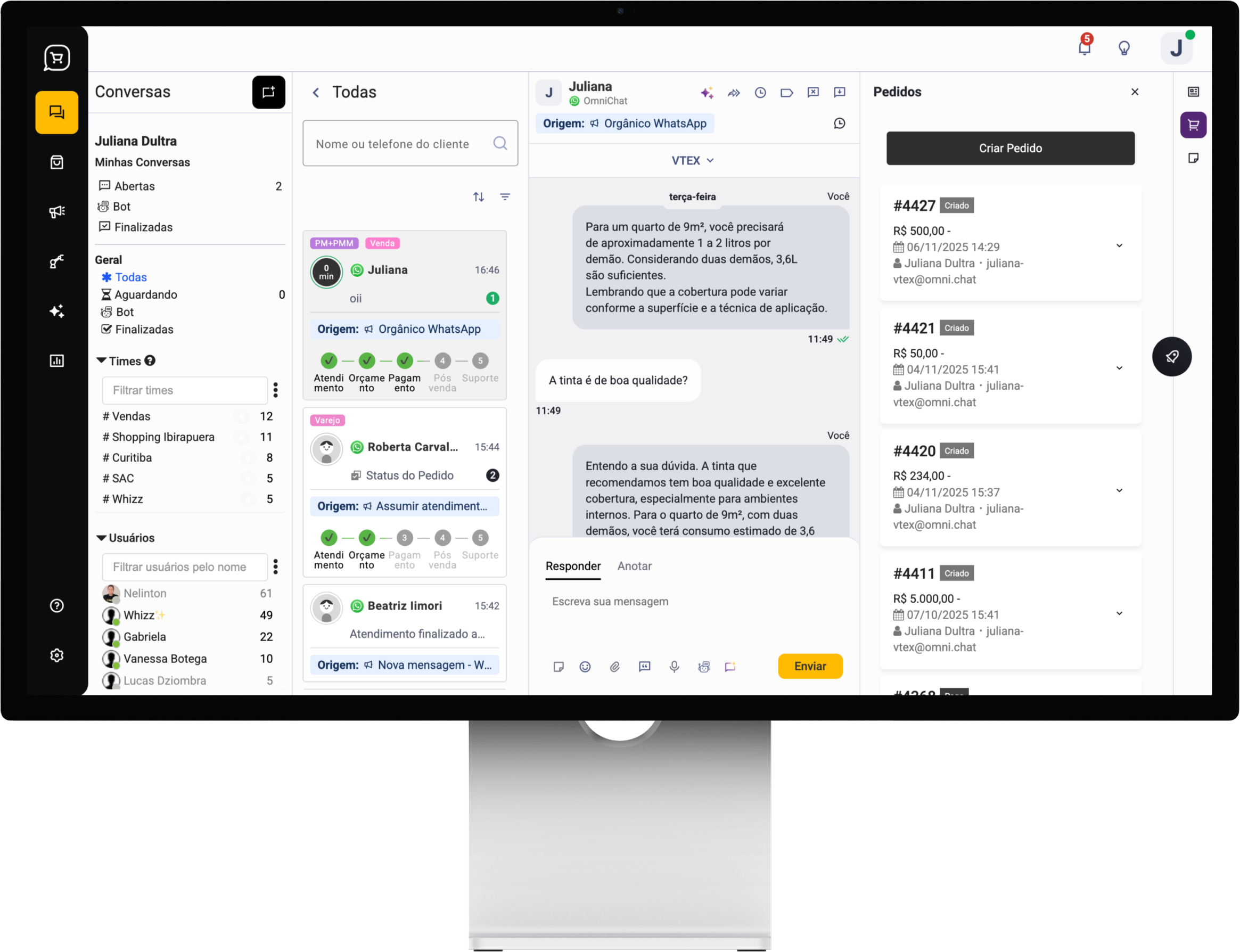 Sales Studio interface